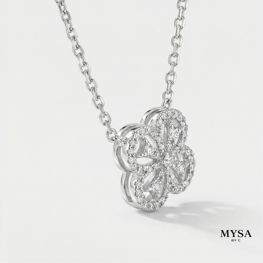 Petal Bloom Moissanite Necklace