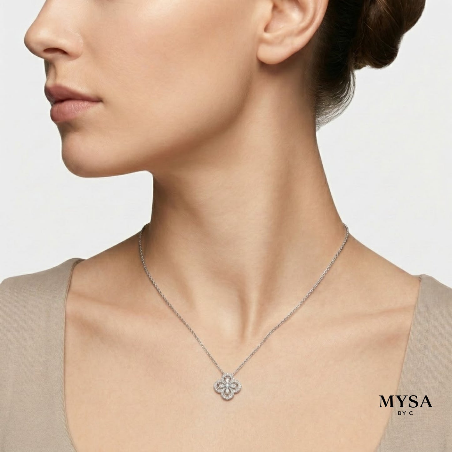 Petal Bloom Moissanite Necklace