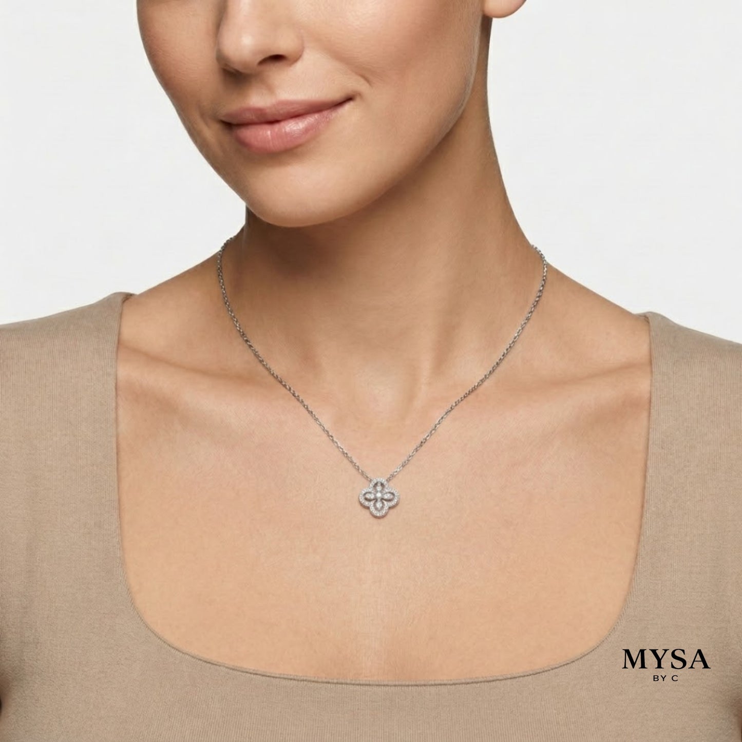 Petal Bloom Moissanite Necklace