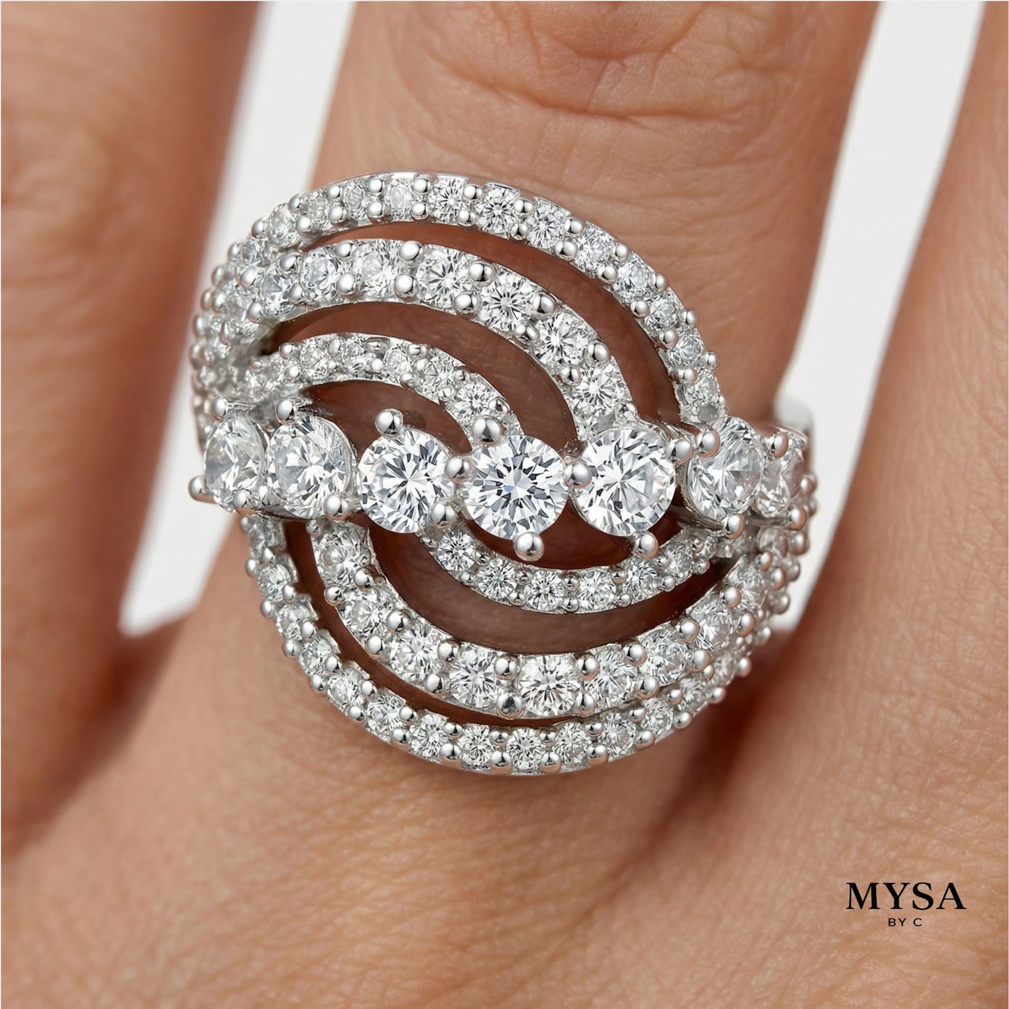 MYSA Aurora Wave Ring